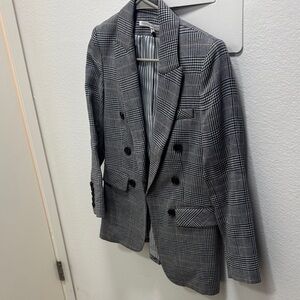Veronica Beard Black and White Checkered Blazer